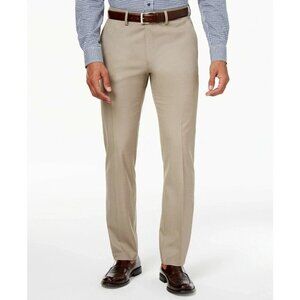 NEW Kenneth Cole Reaction Techni-Cole Men's 38x32 Slim Fit Tan Dress Pants